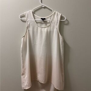 Mossimo Supply Co. Light Cream Sleeveless Scoop Neck Blouse